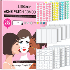 LitBear patches 8mm round for targeted spot coverage and quick absorption.