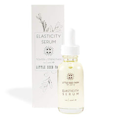 Little Seed Farm Elasticity Serum bottle for easy daily use.