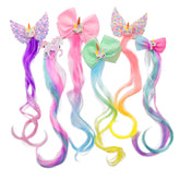 Little World unicorn bow style 1 clip for everyday styling