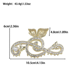 LIUHAJUN butterfly claw clip showing chic motif and secure grip.