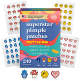 LivaClean Superstar Patches Trippy front view shows discreet hydrocolloid patch protection.