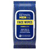LIVAURA Retinol Men Wipes pack for on-the-go cleansing with no residue