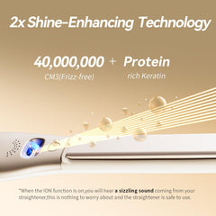 LivChic flat iron anti-pinch design minimizes finger snag during edging