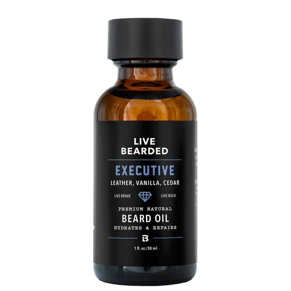 Live Bearded beard oil 1oz bottle hydration for beard and skin.