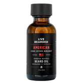 Live Bearded beard oil bottle with Cedar scent for hydration and conditioning