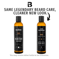 Live Bearded Beard Wash lather demonstrates gentle daily cleansing.