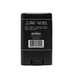 Live Bearded Mustache Wax Stick tube front view showing compact USA-made packaging.