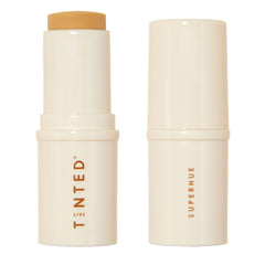 Live Tinted Superhue Serum Stick swiped on skin for quick brightening