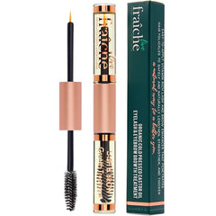 Live Fraiche castor oil lash serum tube close-up shows mess-free application
