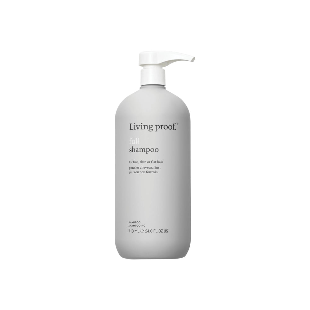Living Proof Full shampoo bottle front highlights volumizing formula for fuller hair