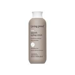 Living Proof No Frizz Smooth Styling Cream bottle for frizz control and sleek hair.