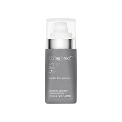 Living Proof Perfect Hair Day bottle demonstrates lightweight smoothing for softer, shinier hair.