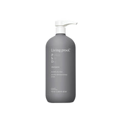 Living Proof Perfect Hair Day Shampoo bottle front for hydrated shine and clean hair.