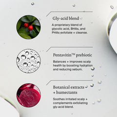 Living Proof Scalp Care Exfoliator texture close-up reveals lightweight serum.