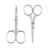 LIVINGO nose-hair scissors curved tip for precise, safe trimming.