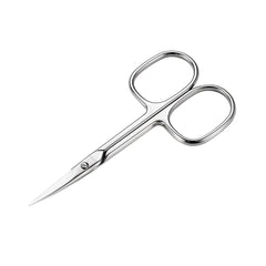 LIVINGO Premium Manicure Scissors curved blade close-up for precise trimming