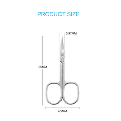 LIVINGO Premium Manicure Scissors stainless steel rust-resistant finish for durable daily grooming