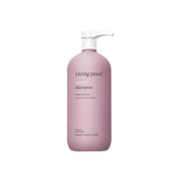 Living Proof Restore Shampoo bottle shows silicone-free strength and shine.