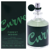 Liz Claiborne Curve Forest Woods bottle front view for men, versatile daily fragrance.