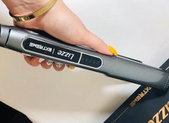 Lizze Extreme salon-like styling scene conveys frizz control and shine.