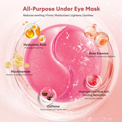 LJ KuKu Lady rose-extract patches nourish and brighten tired eye areas