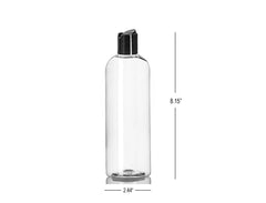ljdeals clear 16oz bottle pack ideal for shampoo, conditioner and body care