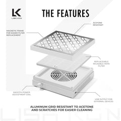 LK LISA KON reusable filter with magnetic frame enables quick cleanup
