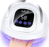 LKE UV nail lamp front view, ideal for efficient DIY manicures at home.