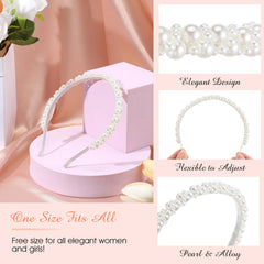 LLOUSSAK pearl headband small pearls detail emphasizes delicate craft and charm