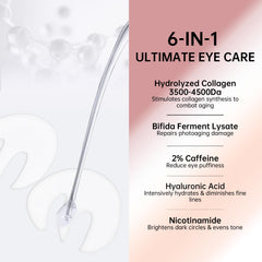 LLVYUO Novoy Rose eye patches applied to under-eye area for soothing hydration