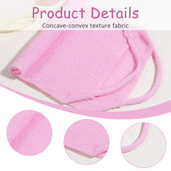 Lnngub back scrubber green angled view for easy back access during showers