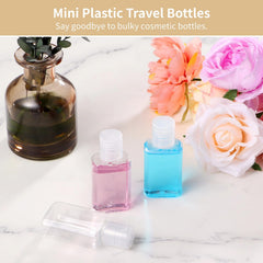 Lnrueg clear 1oz bottle showcases portable containers for shower gel on travel