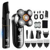 Loarysk head shaver with 5D floating heads for smooth scalp shaving