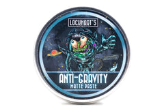 Lockhart’s Anti-Gravity matte paste bottle demonstrates strong hold for all hair types.