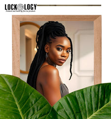 Lockology dreadlock care routine scene highlights easier maintenance and itch relief.