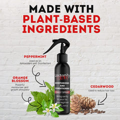 Locsanity BOLD spray mist application on damp locs