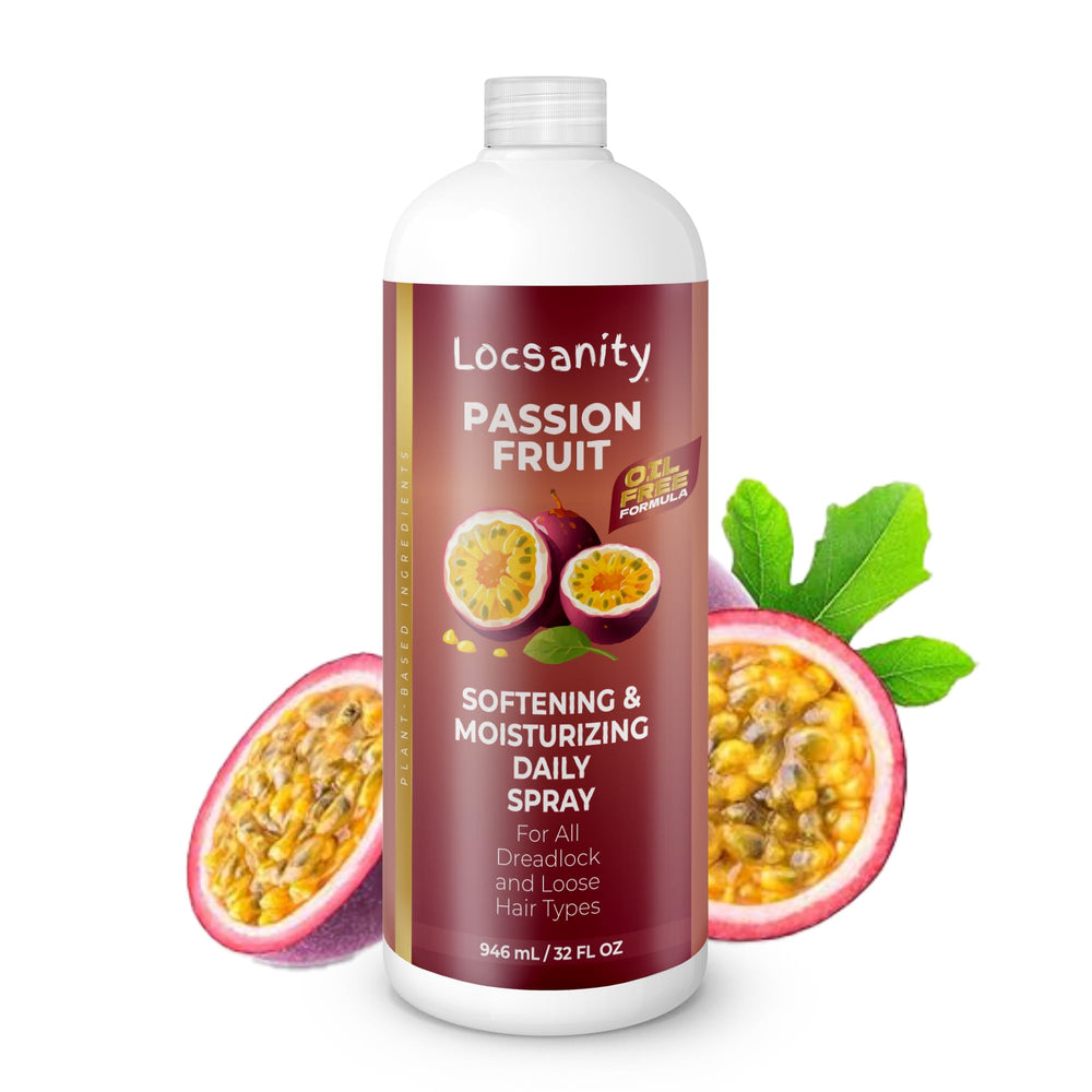 Locsanity daily moisturizing spray 32oz bottle pour for all-day loc hydration.
