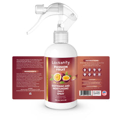 Locsanity daily moisturizing spray mist application for a quick refresh.