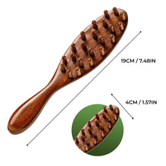 Locsanity Sandalwood Locs Brush with natural bristles distributing oils for smoother locs.