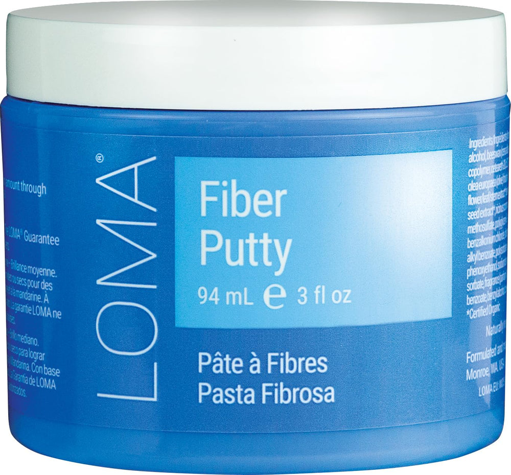 LOMA Fiber Putty bottle closeup shows authentic packaging and reliable hold.