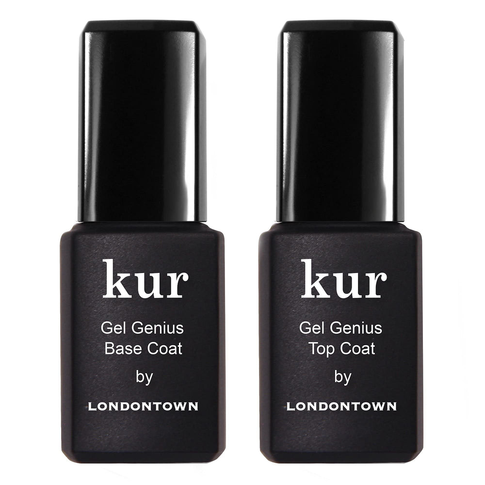 LONDONTOWN kur Gel Genius base coat for a long-wear gel-like foundation.
