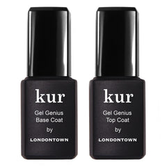 LONDONTOWN kur Gel Genius base coat for a long-wear gel-like foundation.