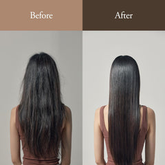 LONGTAKE Sandalwood Hair Oil texture close-up highlights feather-light feel.