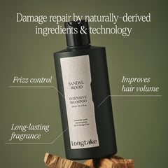 Longtake sandalwood fragrance lingers after wash, enhancing your daily ritual.