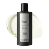 Longtake sandalwood shampoo packaging highlights sustainable packaging for eco-conscious shoppers.