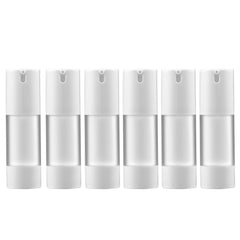 Longway 1oz airless pump bottle with precise dispensing for cosmetics.
