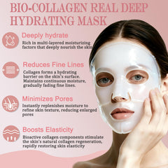 Loobexery bio-collagen mask sachet opened reveals hydrating gel for application.