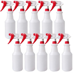 Looknniy 10-pack 32oz spray bottles for bulk cleaning tasks.