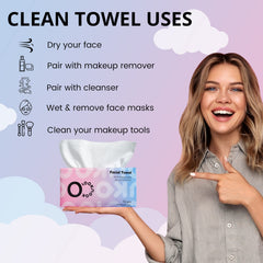 LOOKNOOK Disposable Face Towel soft fabric texture for sensitive skin