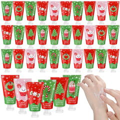 Loopeer Christmas hand cream set with 36 mini tubes for gifting and stocking stuffers.